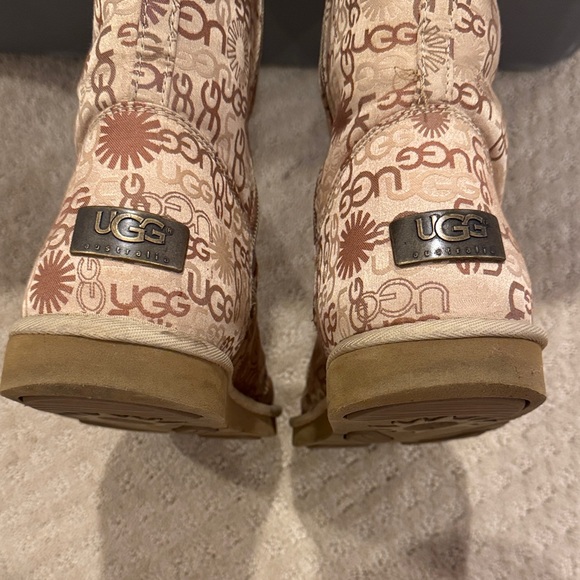 UGG Beige Patterned Boots - Picture 7 of 10